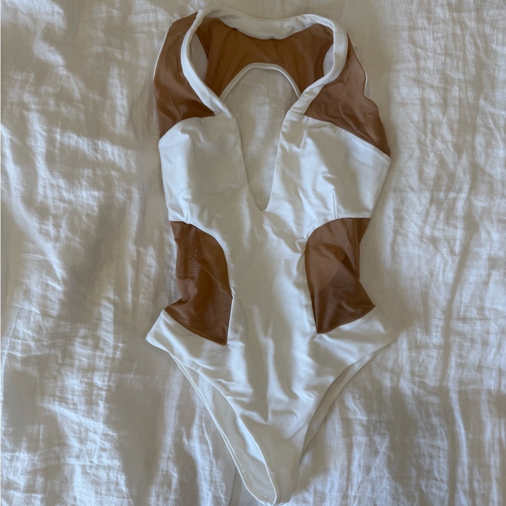 Naomi Besson Kore White Sand Swimsuit
